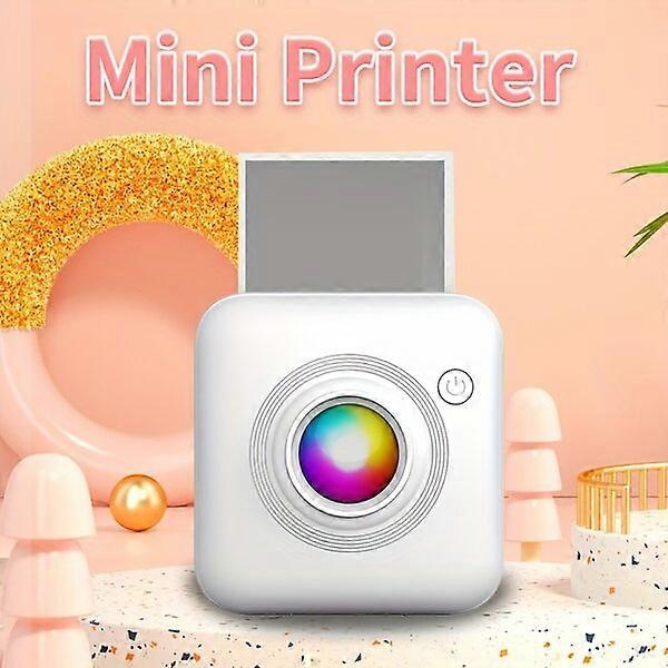 Mini Wireless Printer, Direct Mobile Connection Thermal, Home Office, Student Portable Label Printer