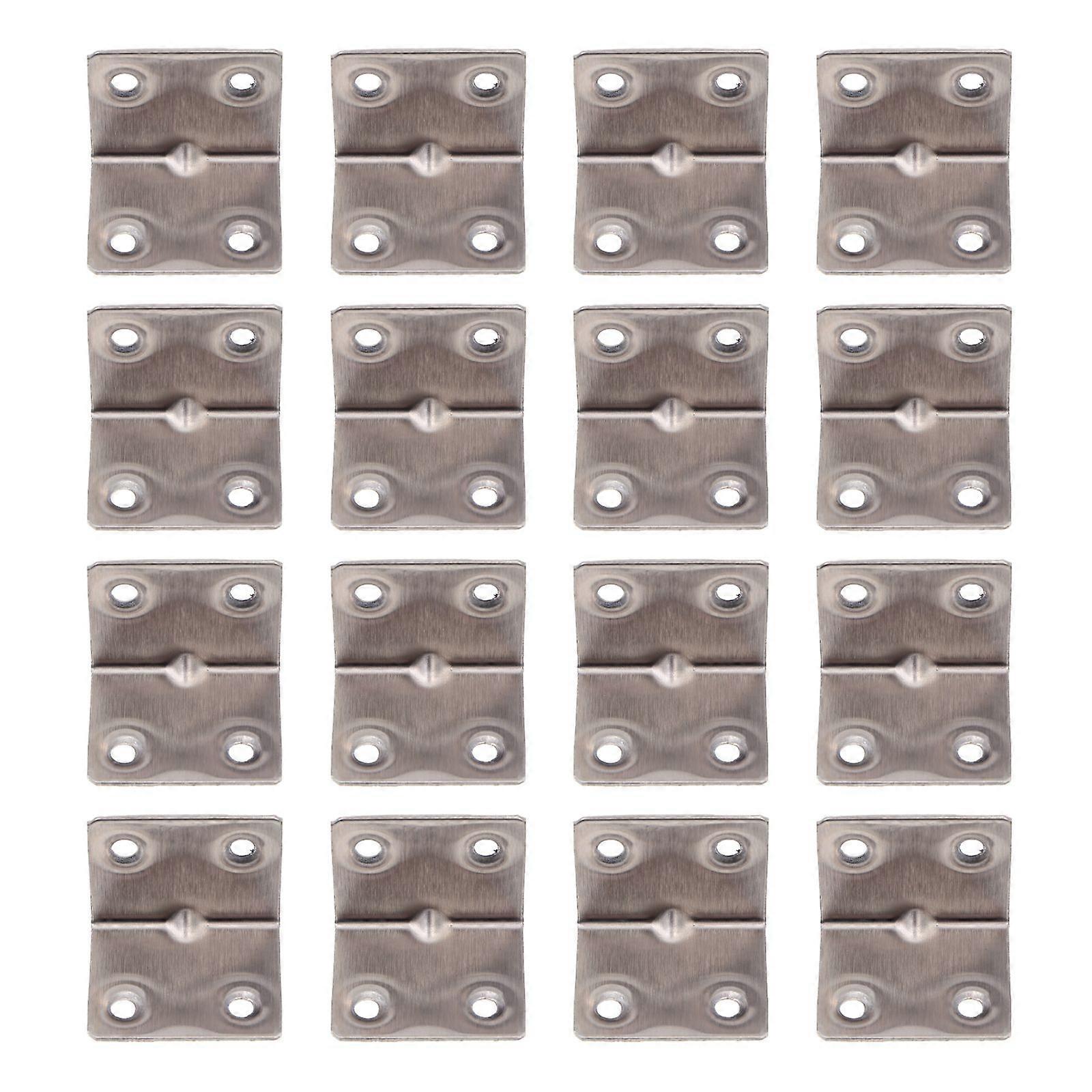 16pcs Stainless Steel Corner Brace Heavy Duty Angle Bracket 90 Degree Angle Code