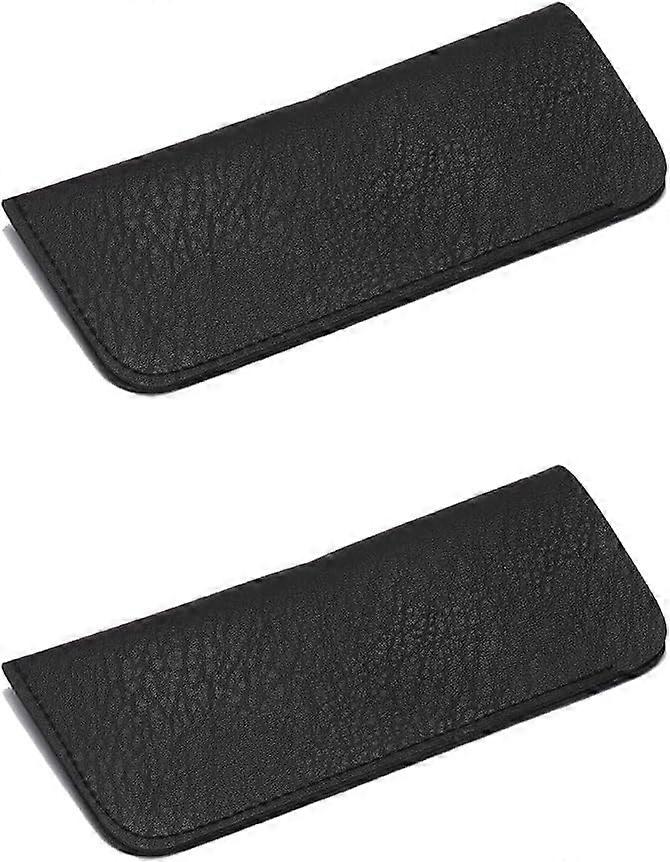 Two-piece soft leather glasses case, PU leather reading glasses case