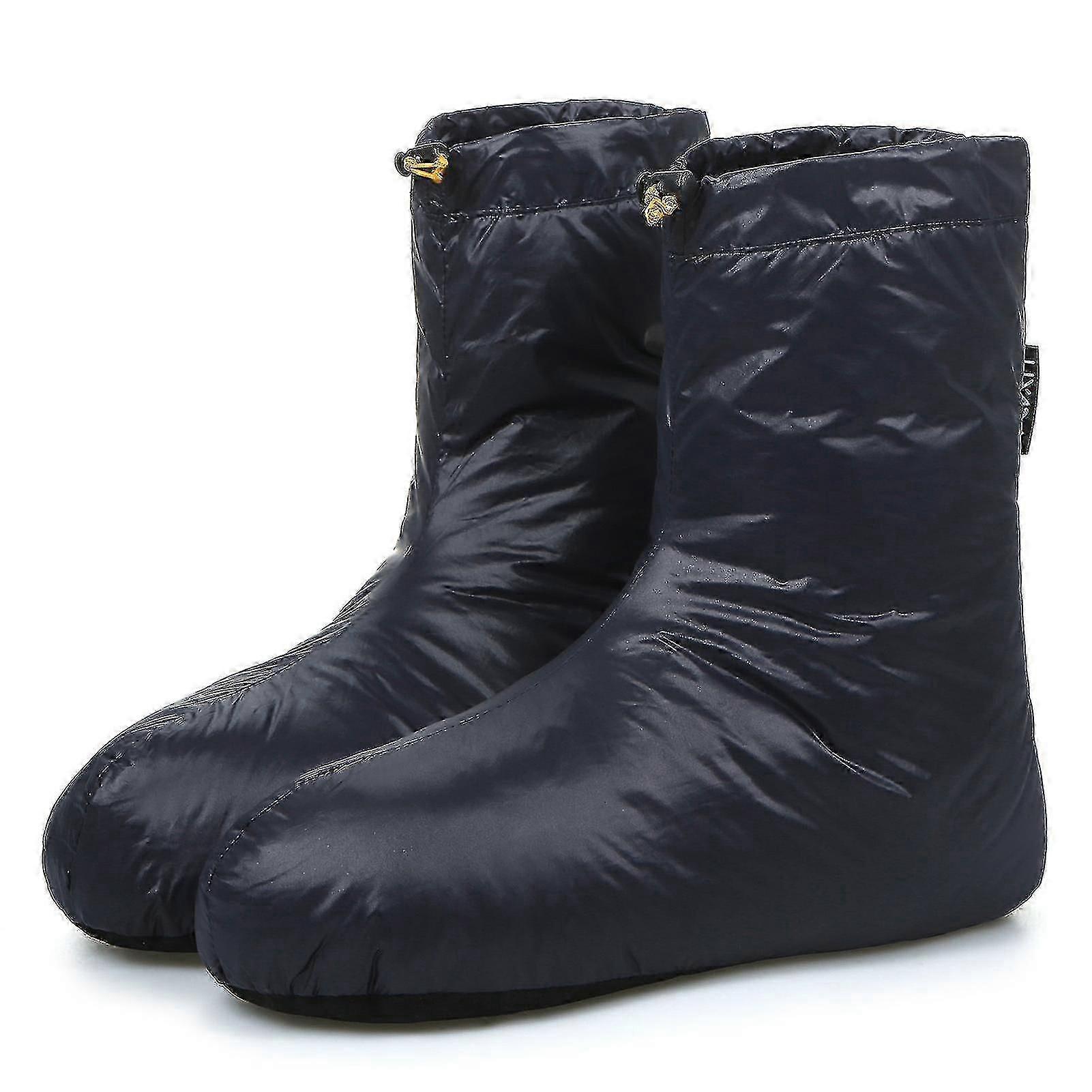 Lixada Winter Down Booties With Adjustable Drawstring