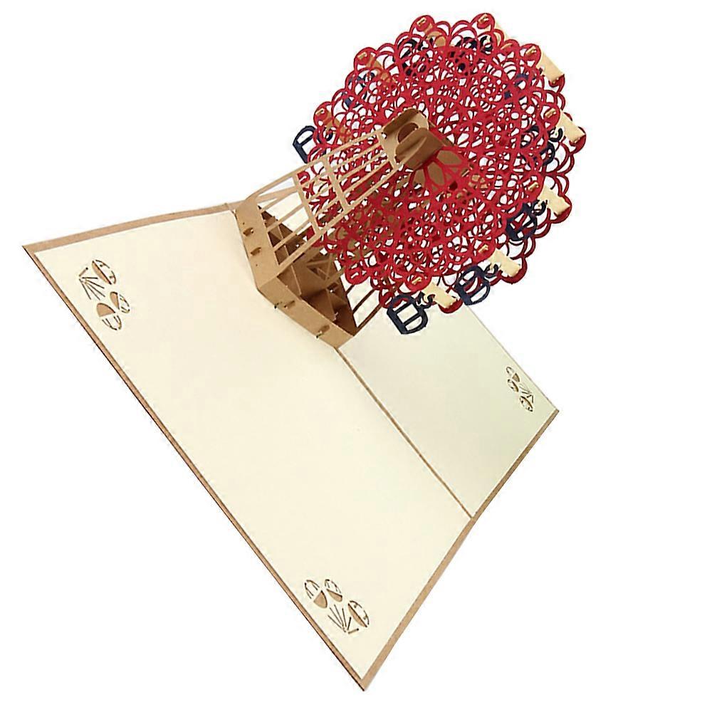 3D Ferris Cards Greeting Cards for Expressing Wishes
