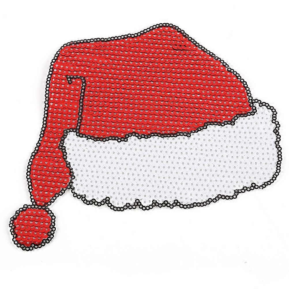 10Pcs Christmas Theme Clothes Patches for Sewing Iron on Sequin Patch