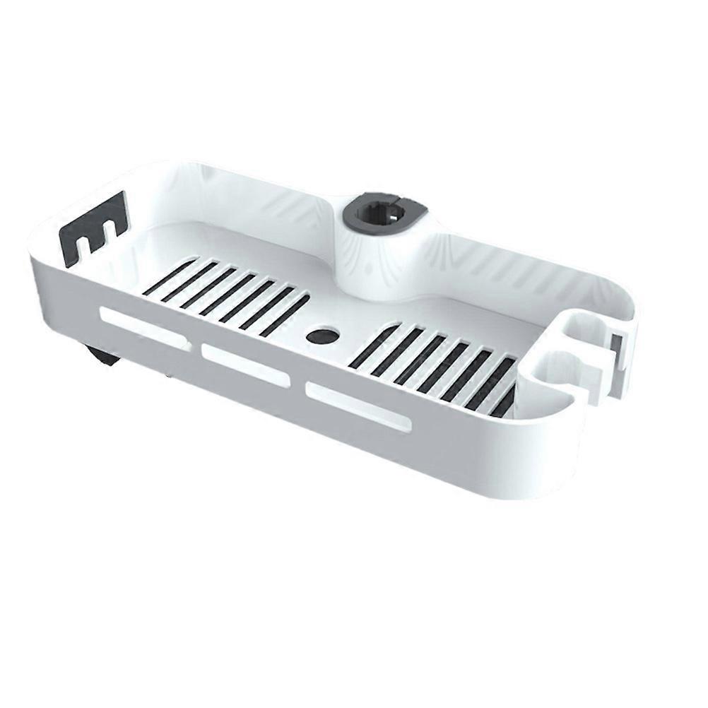Elevating Shower Tray Bathroom Storage Rack for 1 Wall Mounted Rack