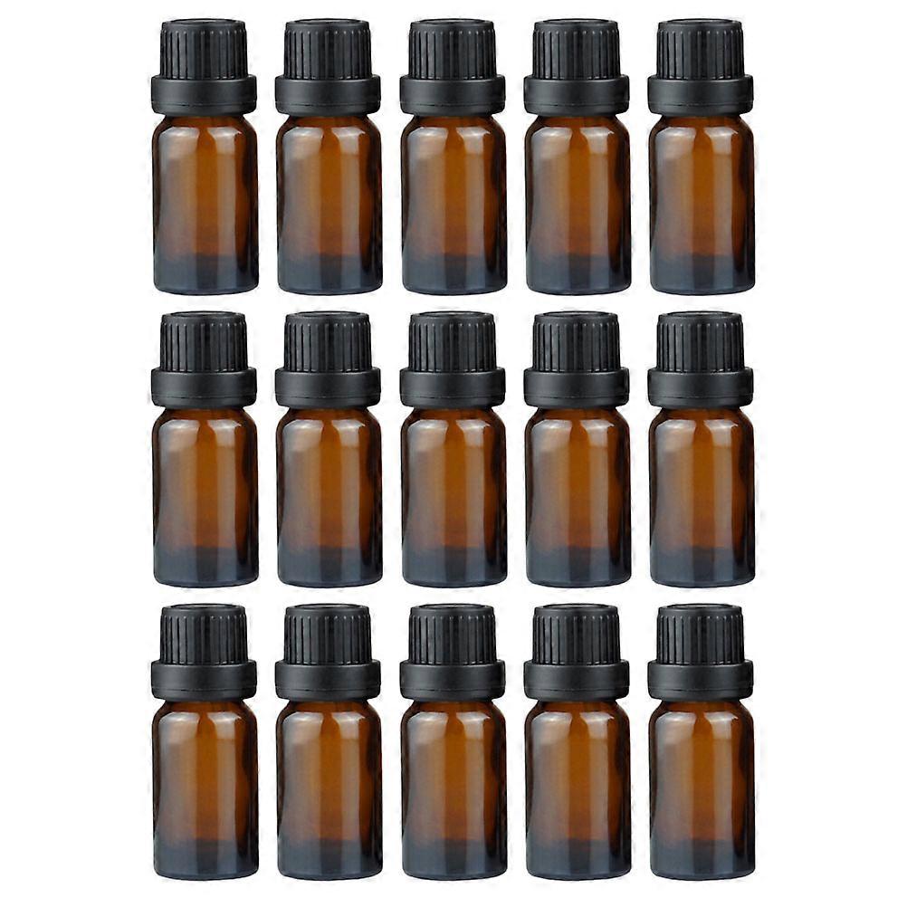 Eterisk oljeflaska, bärnstensfärgade glasflaskor för förvaring, 20-pack