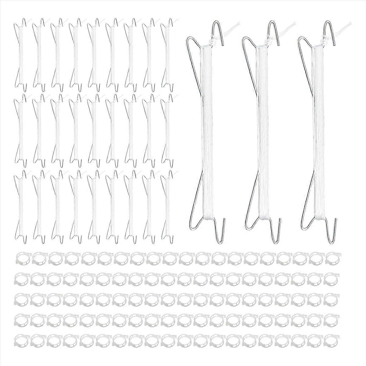 Tomato Hooks with String,Plant Support Clips,Tomato Support Hook