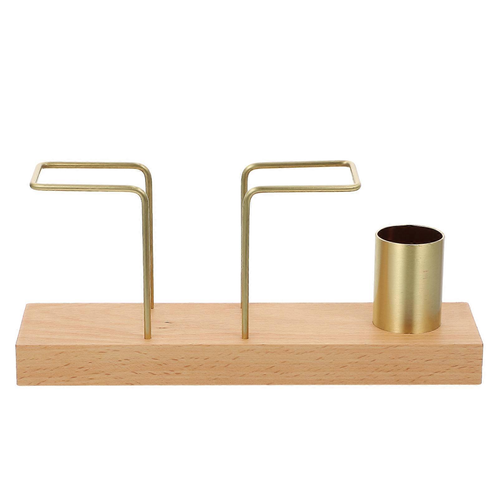 Toothpick Container Tissue Rack Golden Stainless Steel Toothpick Storage 1Set