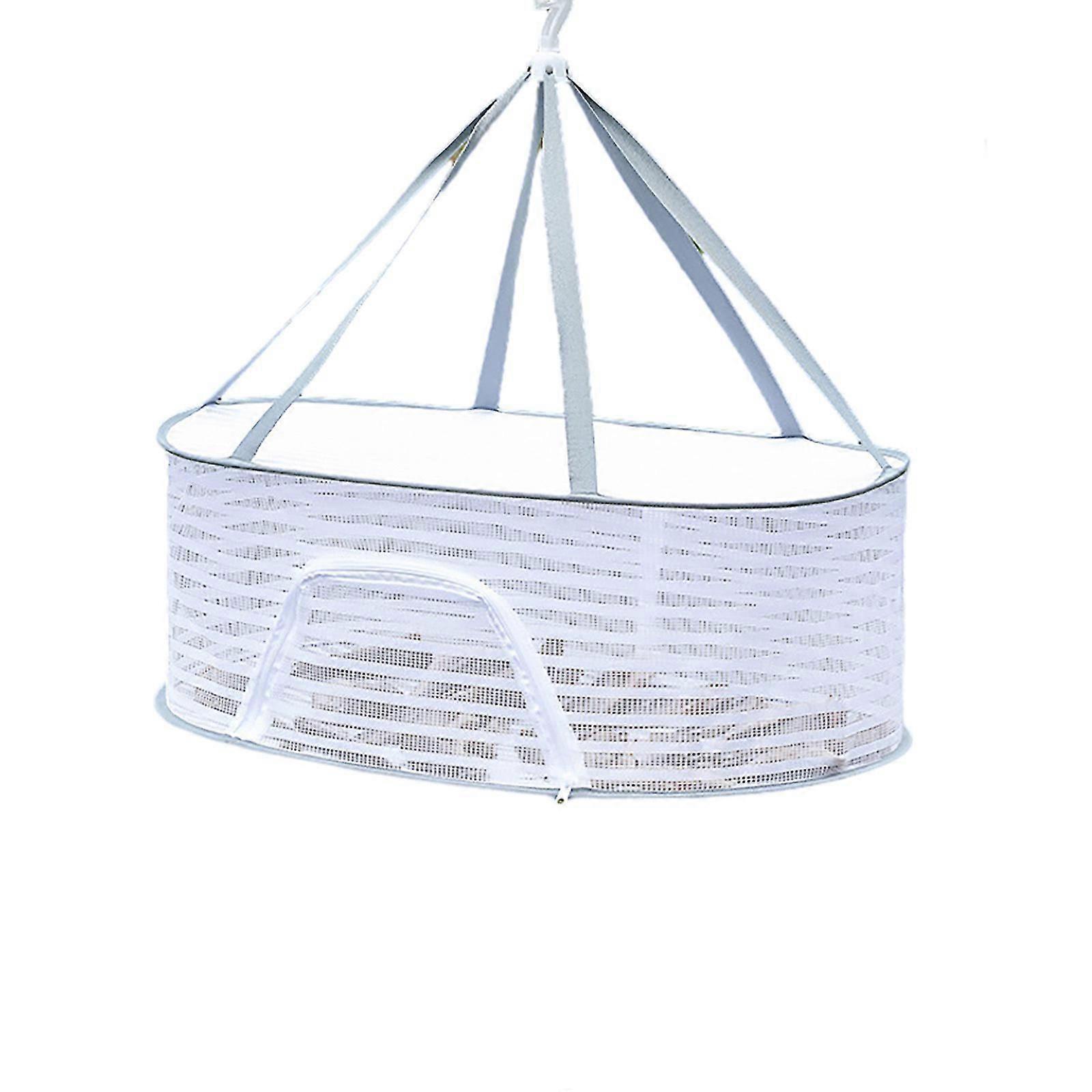 Household Foldable Balcony Multifunctional Drying Net U-shaped Zipper Foldable Drying Net