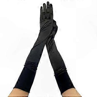 Guantes de noche de dedo completo estilo vintage para mujer, ideales para bodas y fiestas nupciales.