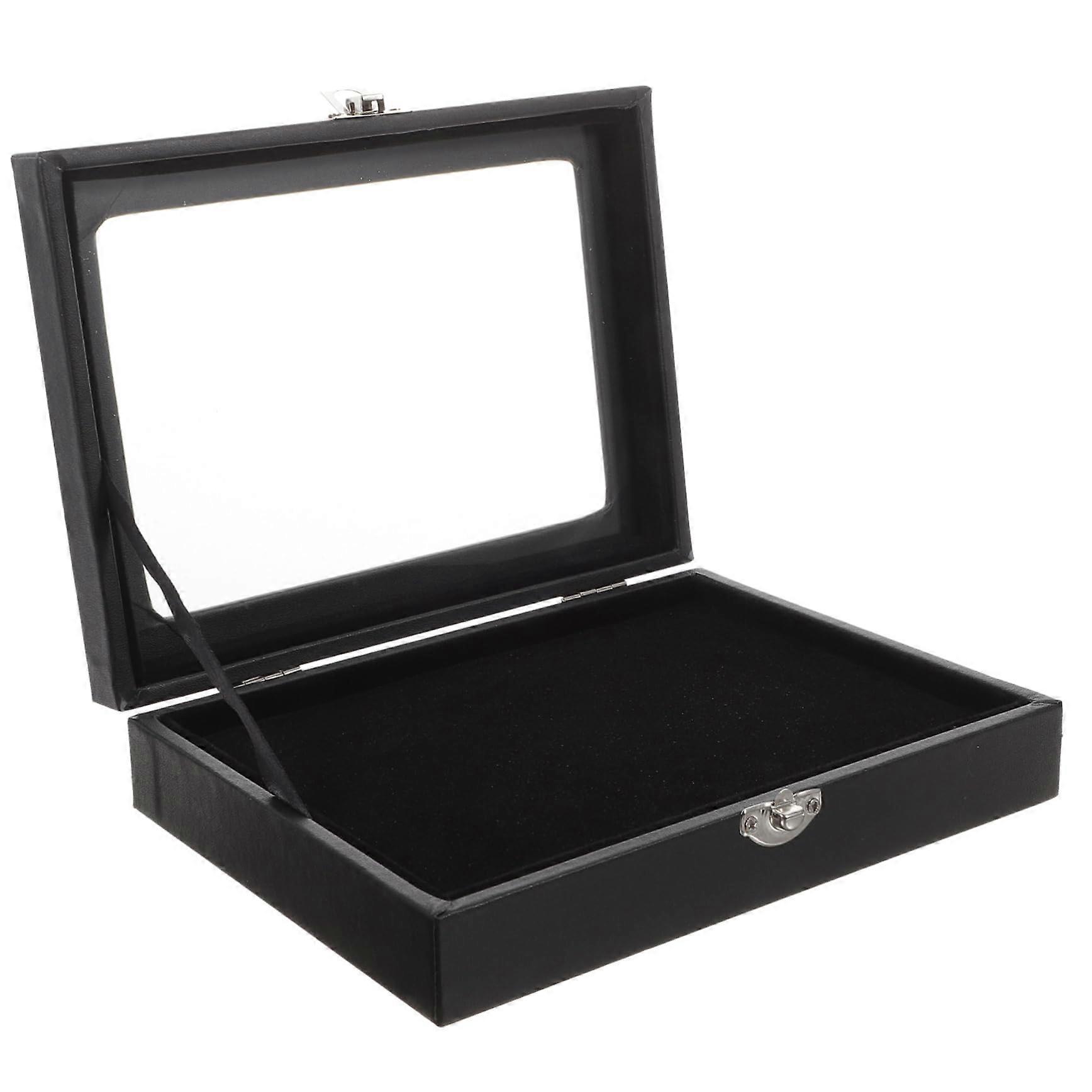 Pin Display Case with Secure Locking Buckle, ScratchResistant Interior Medal Organizer for Wall Mount