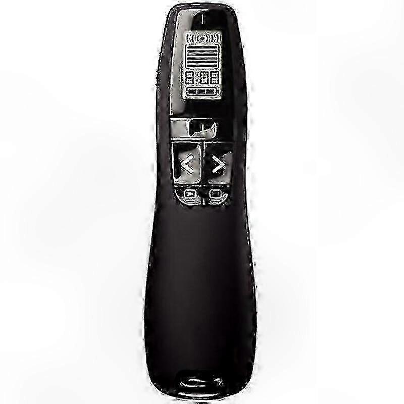 Wireless USB Presenter with LCD Display and Green Laser Pointer for PowerPoint Remote Control