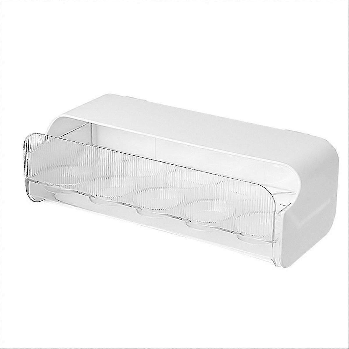 Wall Mounted Egg Rack 10Grids Refrigerator Side Door Drawer Type