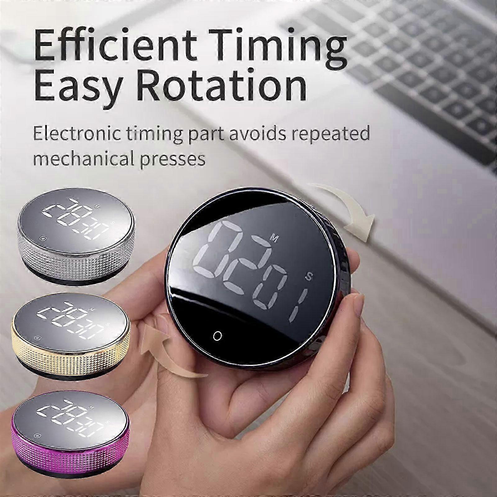 Magnetic Kitchen Timer LED Digital Manual Countdown Portable Simple Alarm Clock Cooking Study Stopwatch
