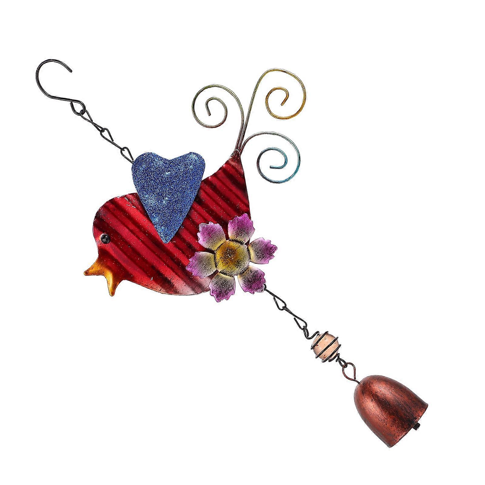 Bell Decoration Bird Shape for Decor 2Pcs Creative Chime