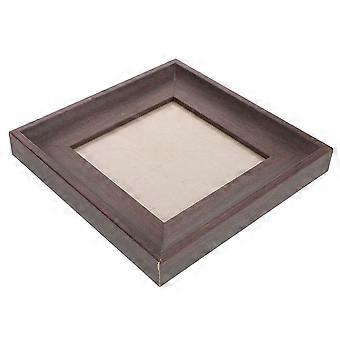 Vintage Wood Grain Nail Color Display Board Nail Art Showcase Frame for Faux Nail Tips Stable Nail Sample Display Stand for Home and Salon Use