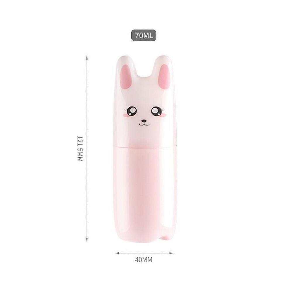 Travel Subpackaging Bottle Refillable Bottle for Storage 2Pcs Pink