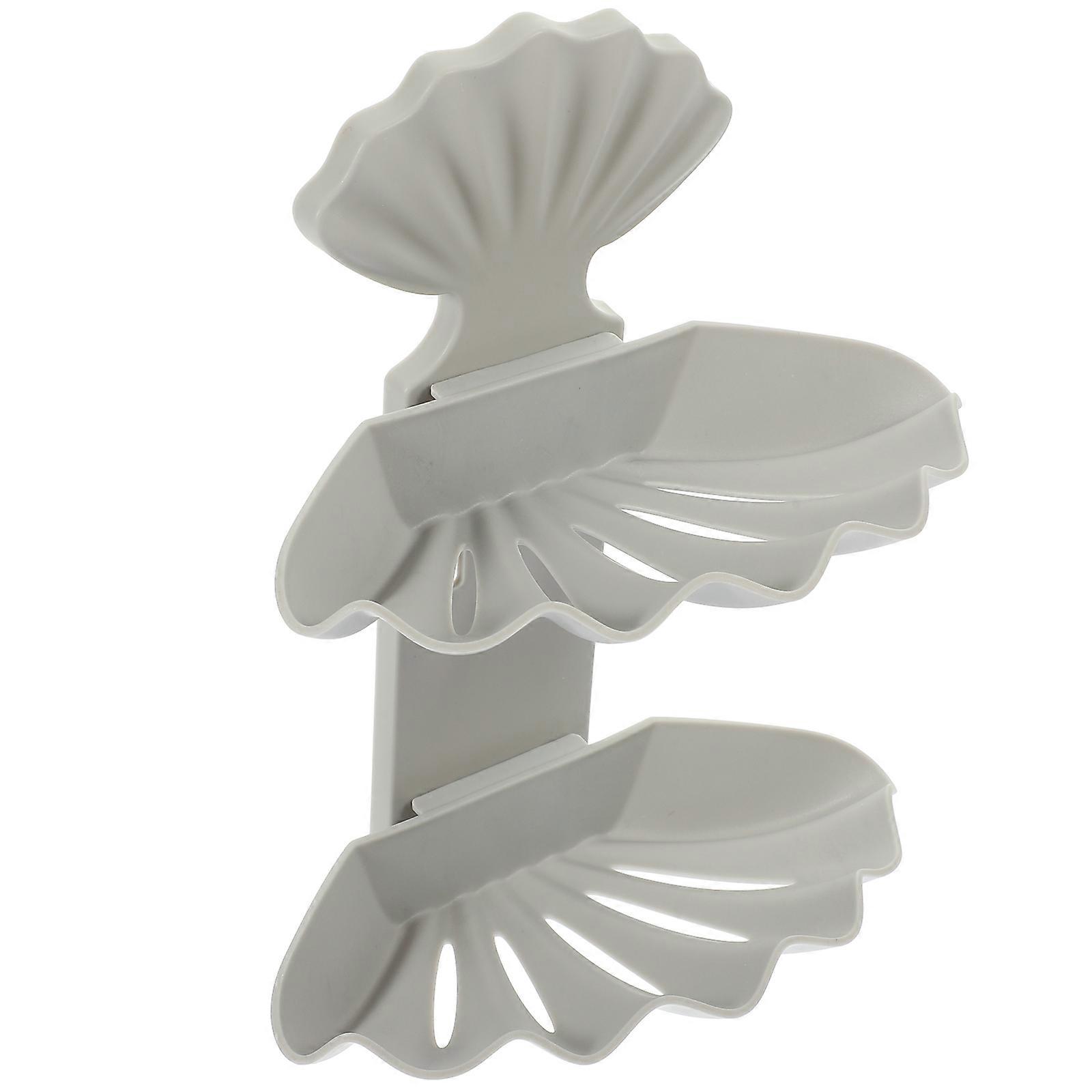 Bathroom Soap Dish Shell Shape Soap Stand for Home Use 2Pcs