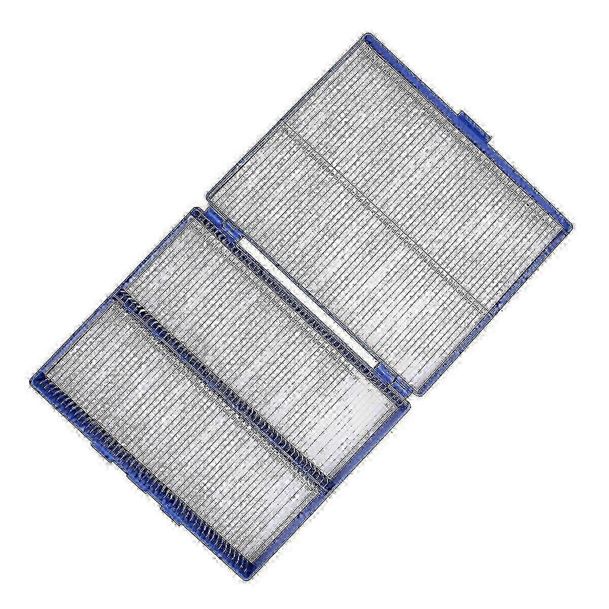 Laboratory microscope slide box - Royal blue plastic case for 100 microslides