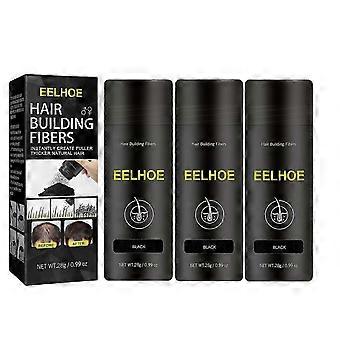 3pcs THICK FIBER Hair Building Fibers for Bald Spots & Thinning Hair Conceals Hair Loss in Seconds, Hair Fibers for Men & Women ,dbIAOS