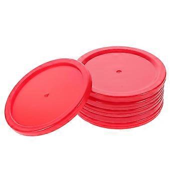 6pcs Ice Hockey Pucks Table Hockey Pad Replacement Ice Hockey Games Accessories Plastic Hockey Pucks Small Ice Hockey Piece Ice Hockey Pucks