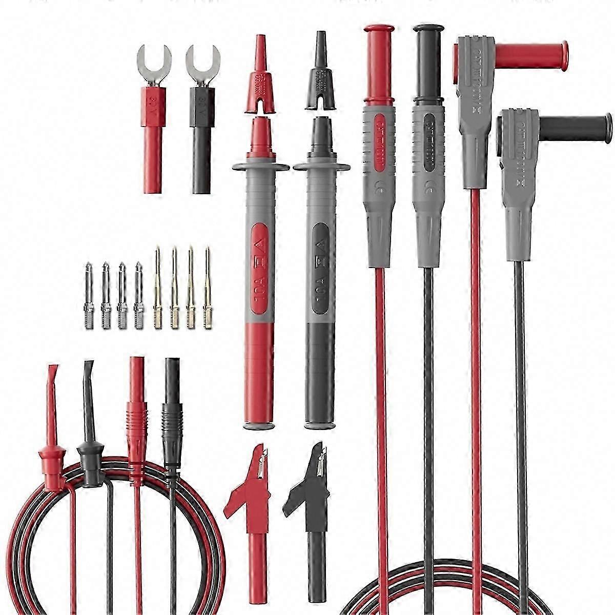 22 Piece Silicone Multimeter Test Lead Back Probe Kit