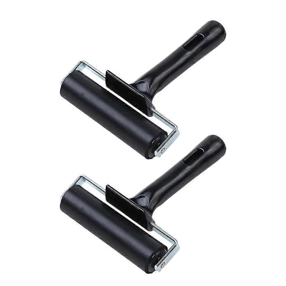 Glue Rollers for Printmaking Use 8Pcs Black Crafting Rollers