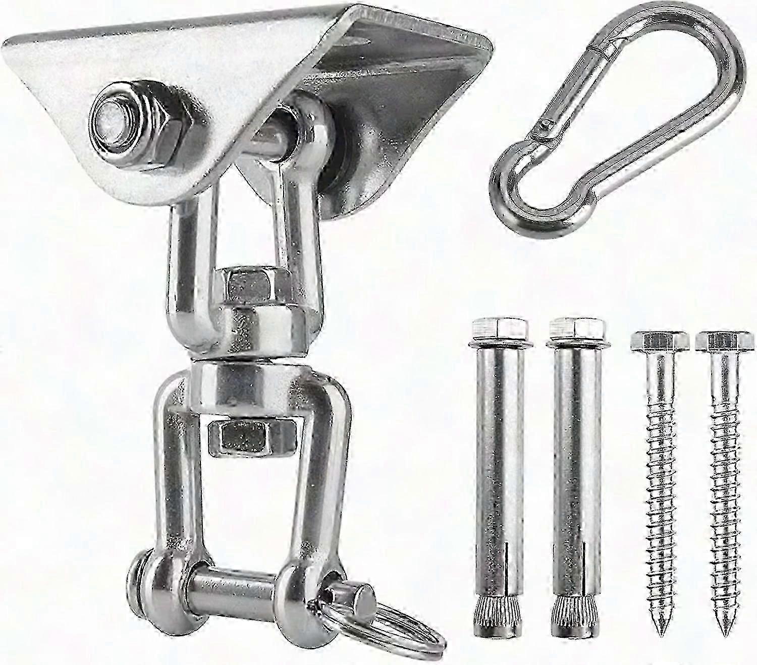 Rotating Ceiling Hook for Swing Hanging Chair with Screw Attachment