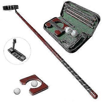 Set da putting da golf 2026 con putter, 2 palline da golf e buca da putting per viaggi e golf indoor.