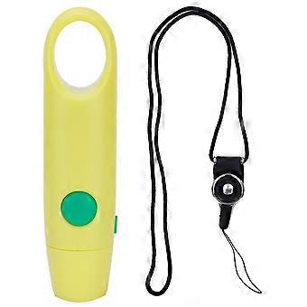 Fischietto elettronico regolabile a tre modalità Giallo Plastica leggera e resistente Ideale per l'allenamento Coaching Uso dell'arbitro Funzionamento facile Portabl