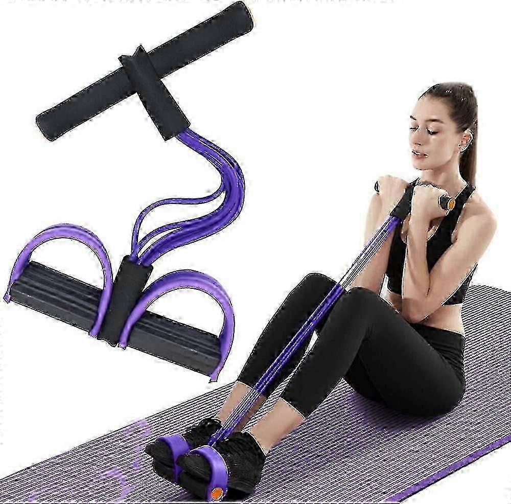 Multifunksjonelt strekktau for trening - 6-rørs elastisk yogabånd