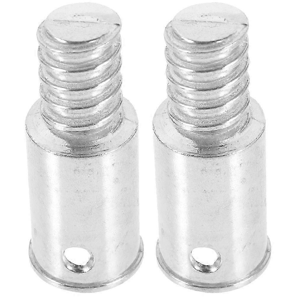 Threaded Tip Replacement Broom Handle Extension Pole Adapter 6Pcs Silver