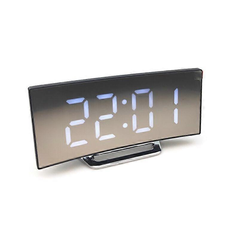 Creative Surface Electronic Clock Large Display LED Clock-White  Wall Clocks