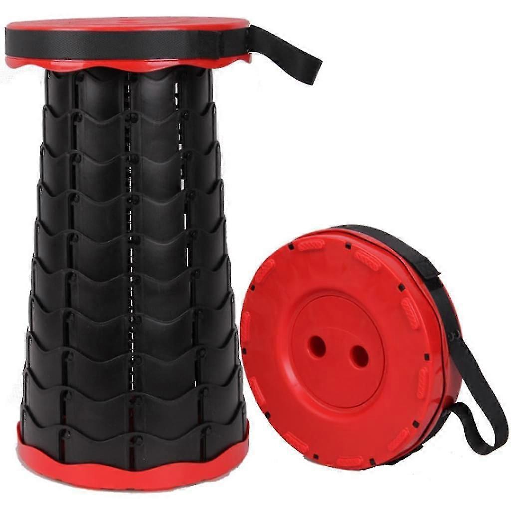 Folding Stool Folding Chair Portable Lightweight Retractable,red
