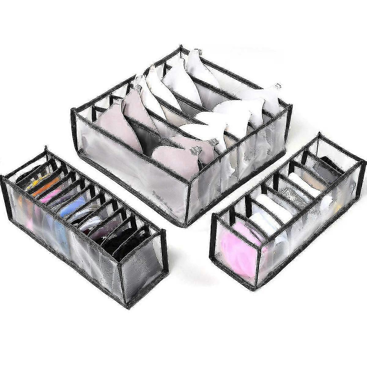 3pcs Wardrobe Clothes Organizer Foldable