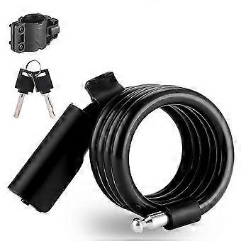 Portable Bicycle Safety Lock Steel Cable Lock AntiTheft Elasticity Lock Road Bike Steel Wire Lock Cycle Lock AQ