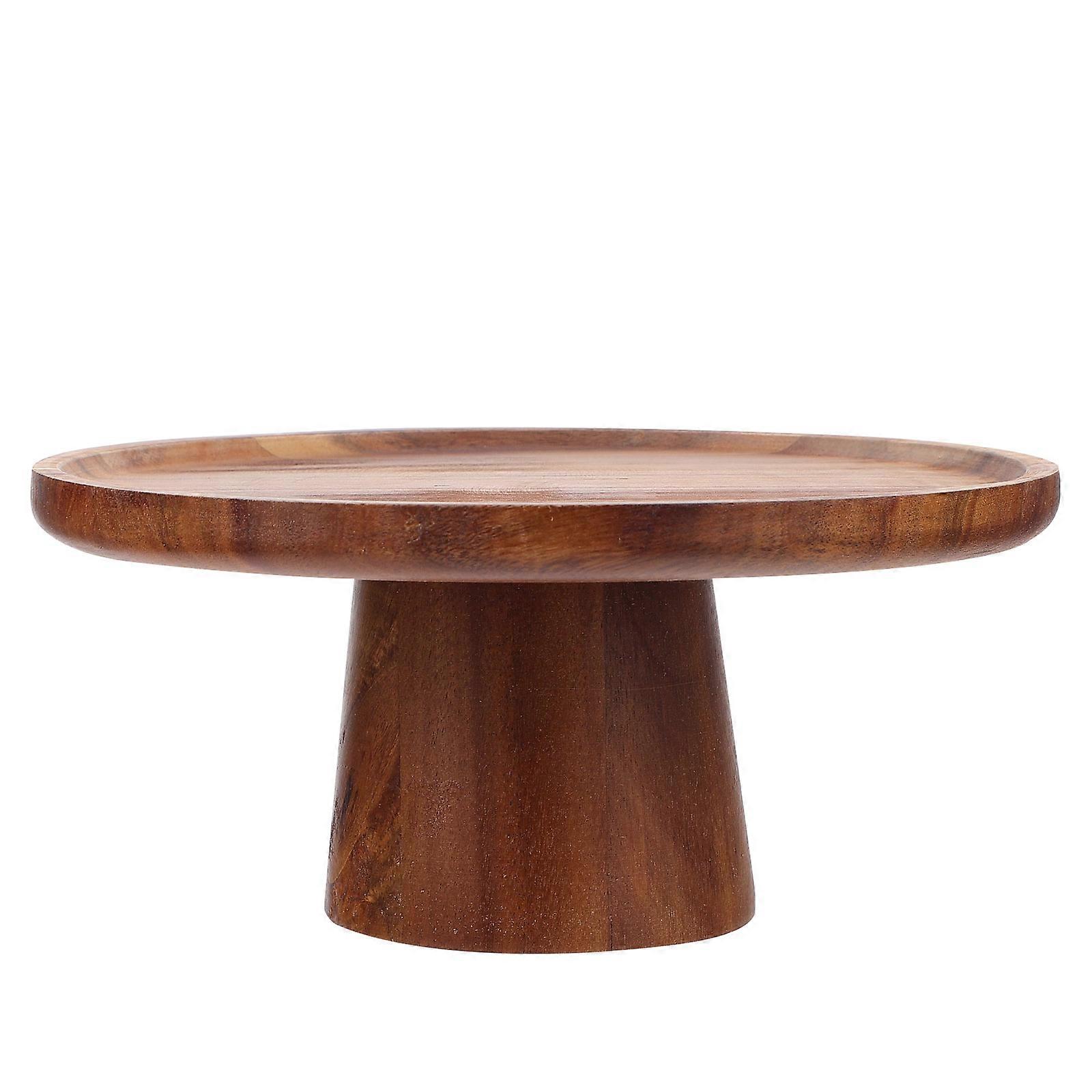 1Pc Practical Cake Display Stand Multi-function Wooden Dessert Stand Holder