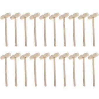 Solid Wood Beige Hammer Toys for Kids Knocking Use 20Pcs Creative Set