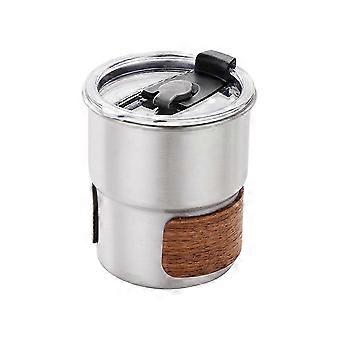 Outdoor Anti-Scalding Camping Cup 304 Stainless Steel Water Cup Portable High-Temperature Coffee Cup Silver