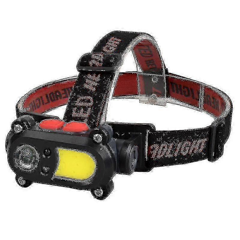 Dual light source built-in lithium battery sensor headlamp
