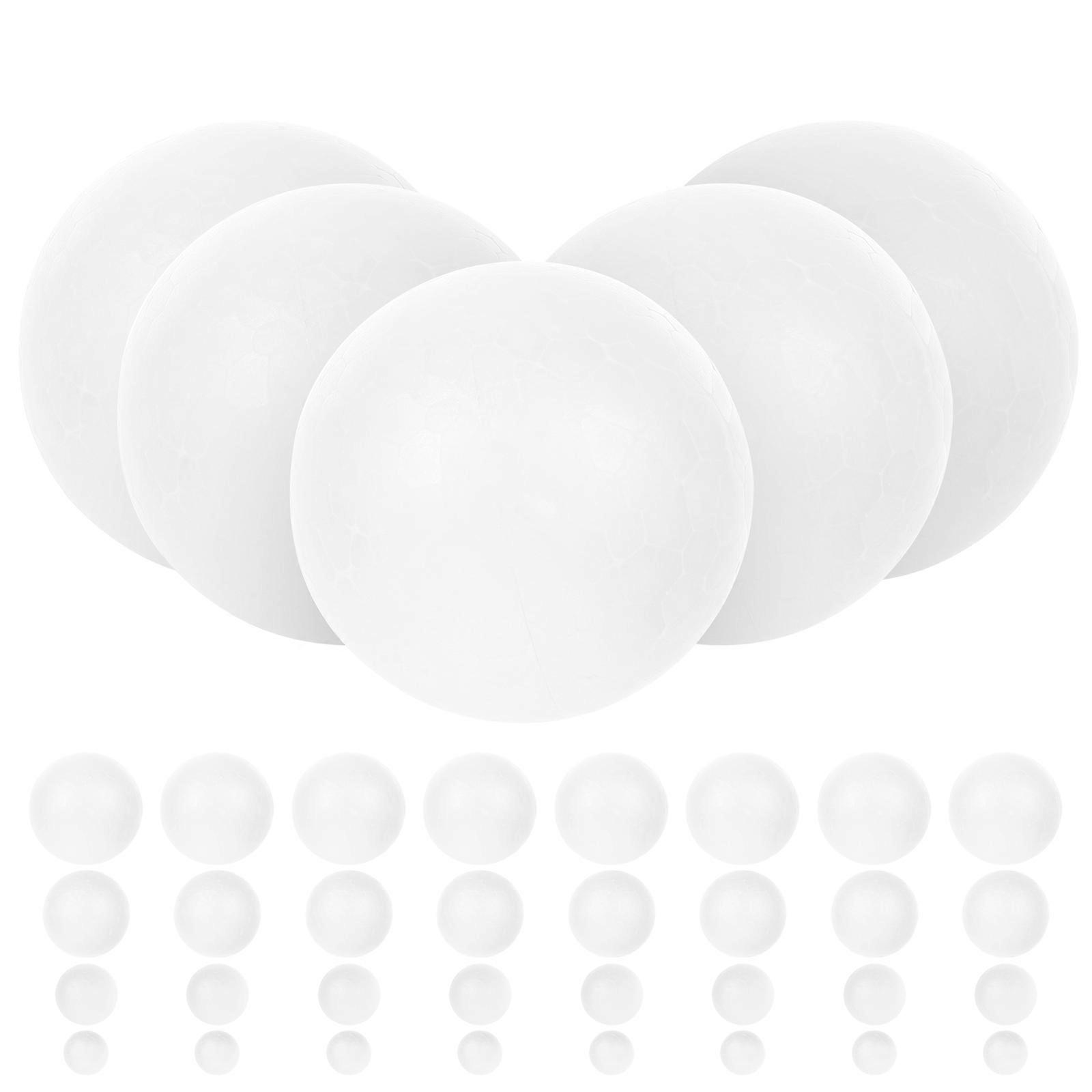Polystyrene Solid Foam Balls White for Decoration 110Pcs Craft Balls
