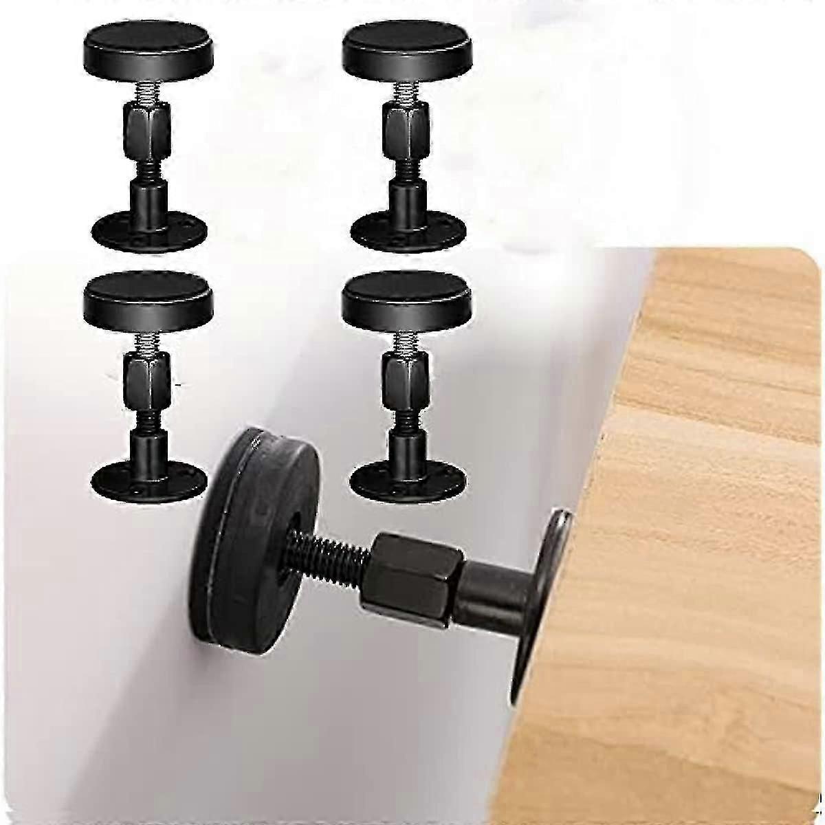 4 Pack Adjustable Threaded Bed Frame Anti-shake Tool 30-6 Compatible with Beds Cabinets Sofas