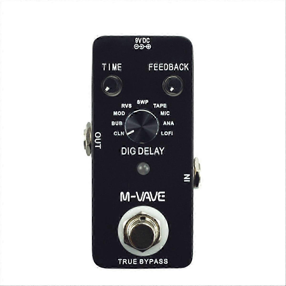 DIG DELAY Pedal Guitar Effect Pedal with 9 Delay Effects