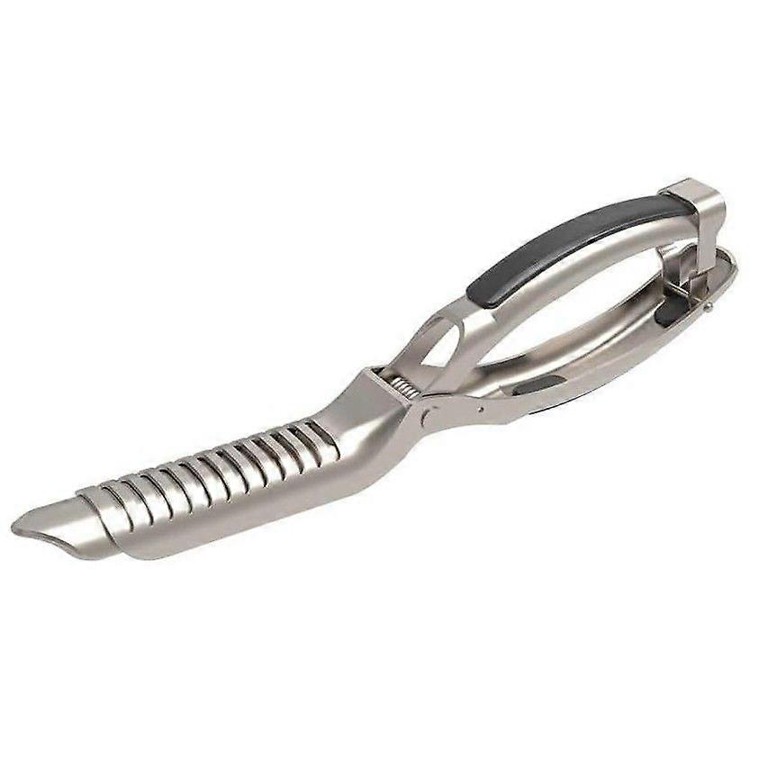 Rib Membrane Removal Pliers with Handle Grip Inserts, Ridged Jaws and Storage Loop