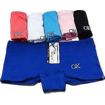 Women's Panties Cotton Boyshort Sexy Lady Boxer Underwear Letter Butterfly Print Lingerie 6 Pcs/set 26-27