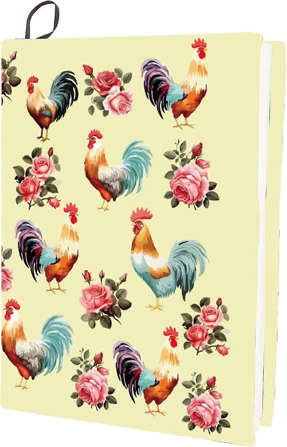 Polyester Book Covers Elastic Notebook Wraps Rectangle Chook 400x250mm