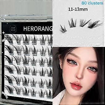 3/6/10 Rows 3D Vivid Dense False Eyelashes Cluster Foxes-Style Natural Volume Eyelash Extension Time-Saving Choice For Beginners