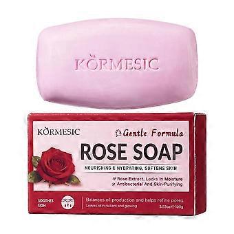 KORMESIC Rose Soap - Creamy Foam Cleanser for Gentle Moisture and Oil Balance