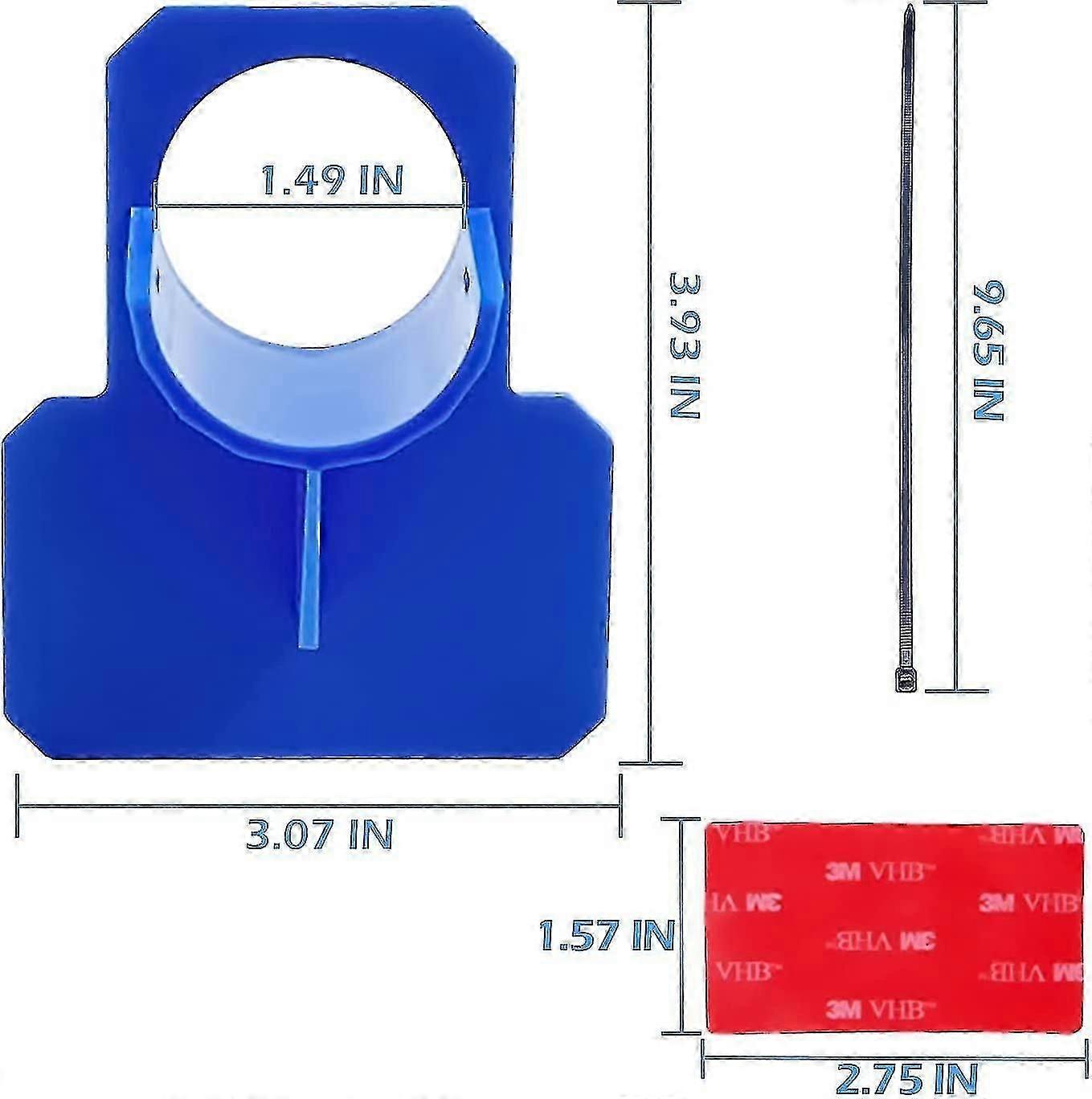 Pool Hose Support Set, 2 Pcs, Blue, Compatible with Pool Hoses Under 38mm