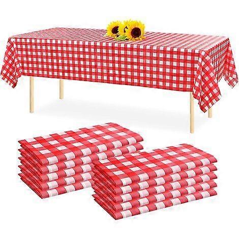 Durable Water-resistant Gingham Table Covers