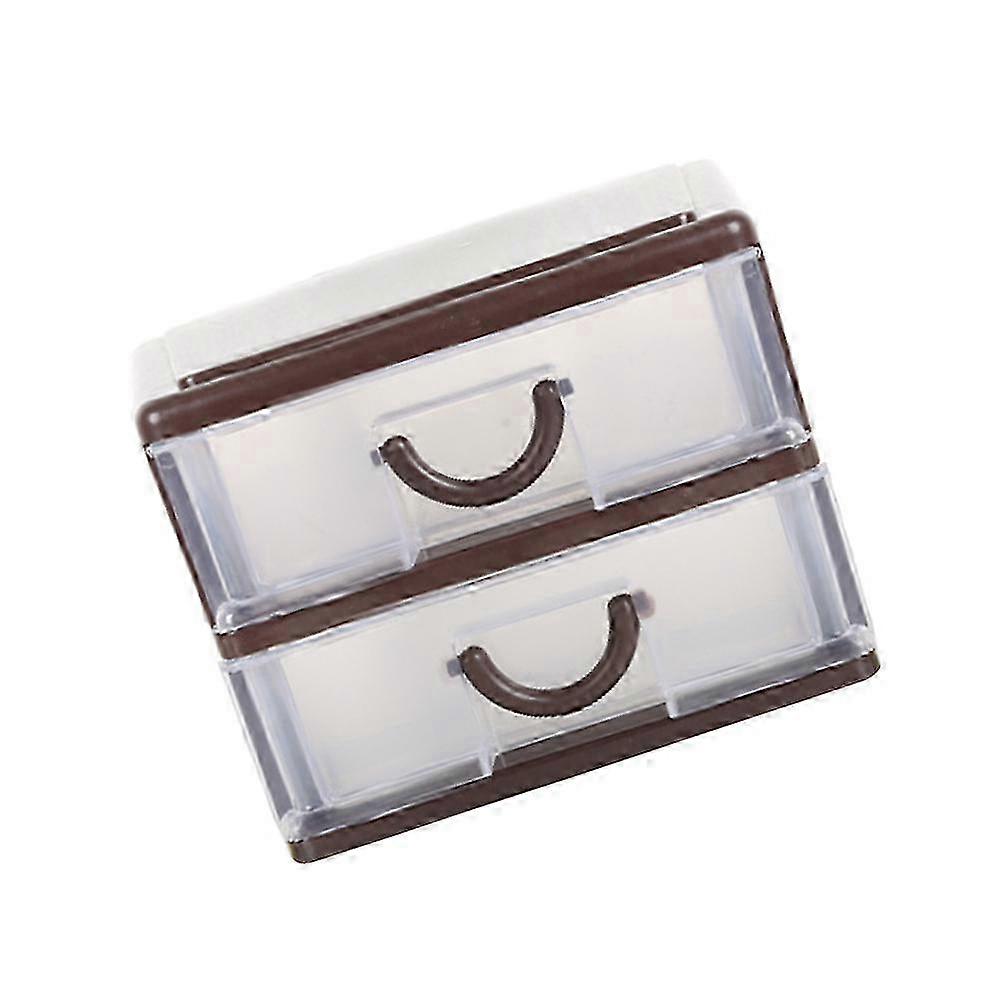 Convenient Plastic Drawer Storage Box compatible with Holding Items Desktop 1Pcs