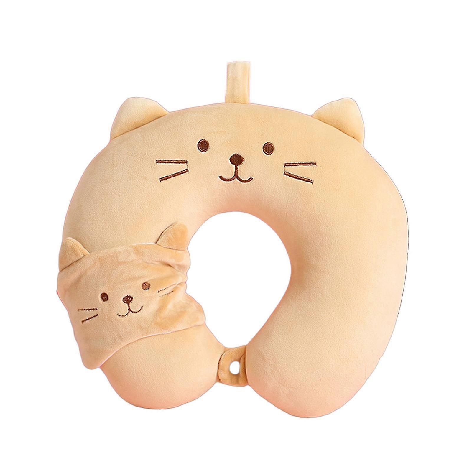 Ergonomic U Pillow With Eye Mask